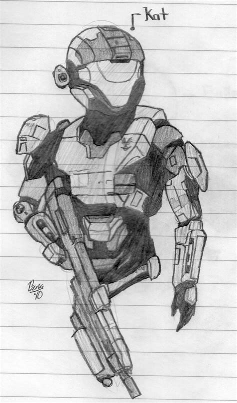 Halo Reach Sketch At Explore Collection Of Halo