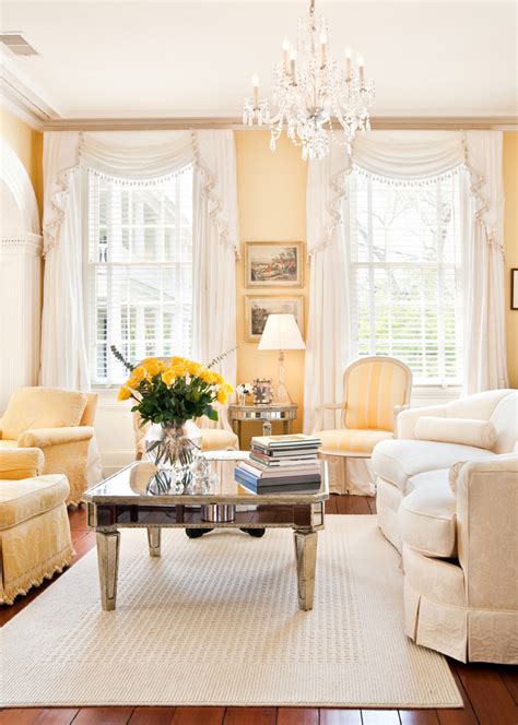 Yellow is also a popular color in the living room curtains giving it an elegant, bright, warm and comfortable look to it. 28 Yellow Living Room Decorating Ideas - Decoration Love