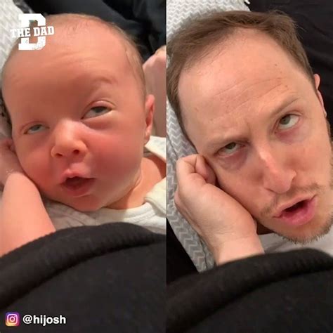 Dad Copies Infant Daughters Milk Drunk Faces This Dad Started Copying His Infant Daughters