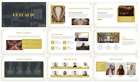 Item Goldario Art Deco Powerpoint Template By Slidefactory Shared
