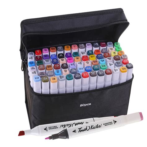 80 Colors Markers Dual Marker Pen Sketching Writing Painting