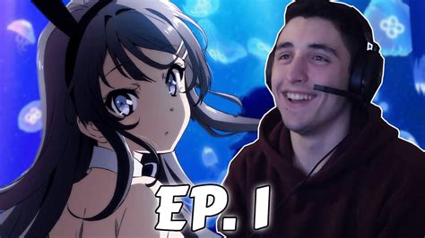 First Time Watching Bunny Girl Senpai Ep 1 Anime Reaction Youtube