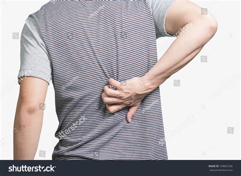 Itching In A Man On The Back Stock Photo 199661036 Shutterstock