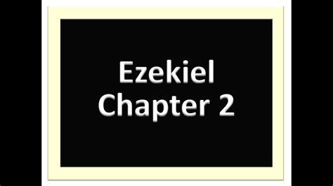 Audio Visual Bible Ezekiel Chapter 2 Kindly Subscribe View And Share