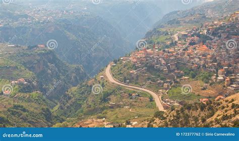 Bsharri Village Kadisha Valley Lebanon Stock Photo Image Of Bsharri