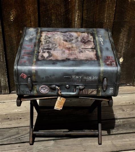 Sold Accepting Custom Orders Personalized Suitcase Table Image 1