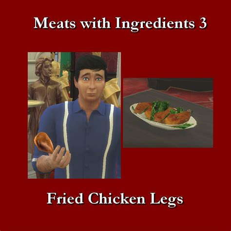 Mod The Sims Custom Food Meats With Ingredients 3
