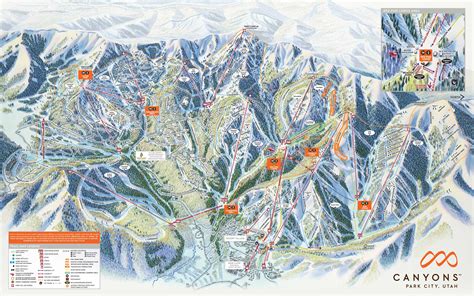 Mammoth Ski Resort Airport Park City Utah Ski Resort Trail Map