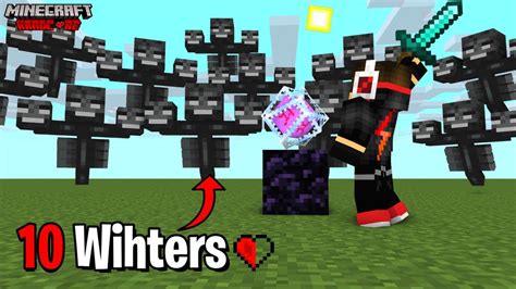 Beating 10 Withers In Minecraft Hardcore Youtube