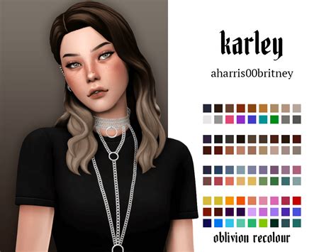Sims 4 Karley Ombre Hair The Sims Book