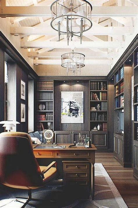 30 Incredible Home Office Inspiration Ideas For Men Officedesign