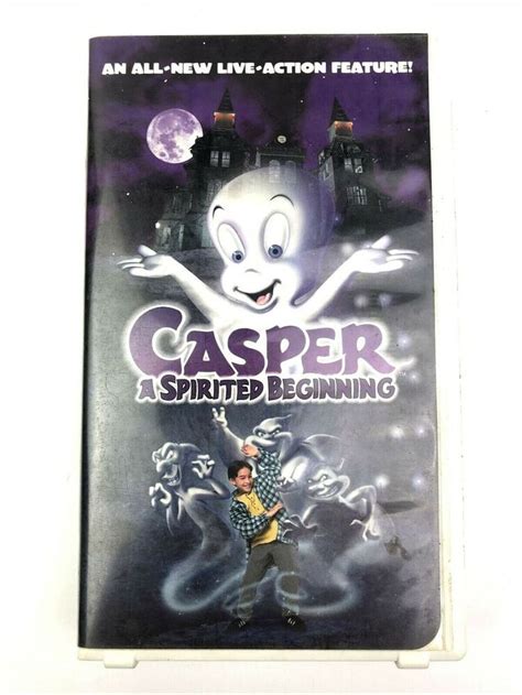 Casper A Spirited Beginning Vhs Movie Tape Kids Cartoon Halloween