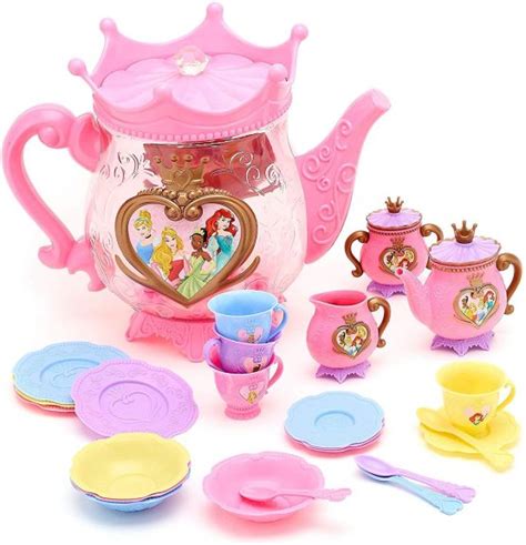 Disney Official Store Princess Teapot Tea Pot Playset 24 Piece Toy Set