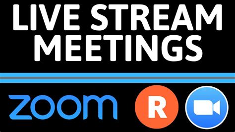 Live Stream A Zoom Meeting To Multiple Platforms W Restream Facebook