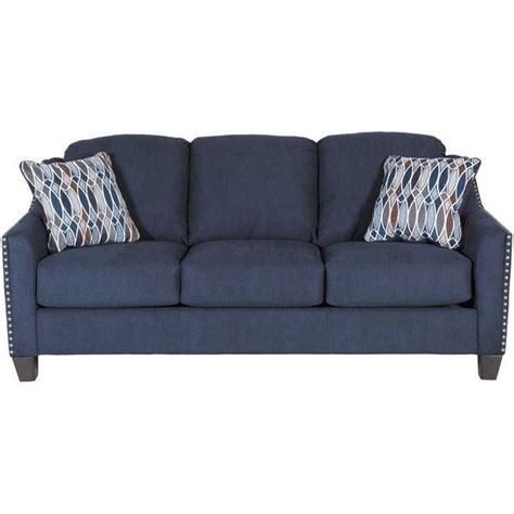 Upholstered In A Striking Midnight Blue Fabric The Creeal Heights Ink