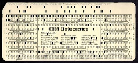 80 Column Punched Card Photograph By Winston Fraser