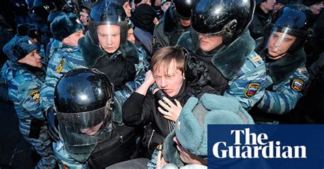 Protests Over Russian Presidential Election Results In Pictures World News The Guardian