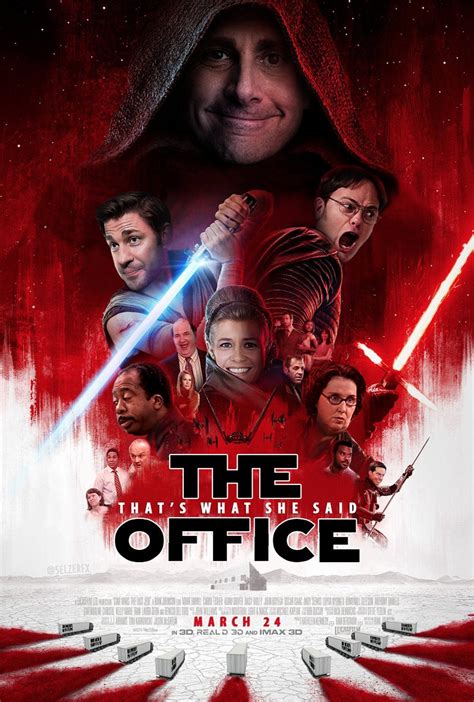 3 excluding the china starts of other films — swtlj does not go to the middle kingdom until january 5). The Office meets The Last Jedi : DunderMifflin