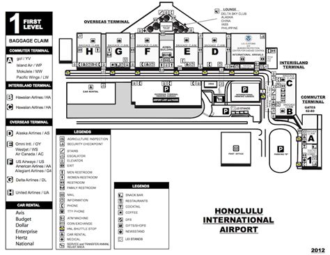 Daniel K Inouye Airport Map Maps Catalog Online