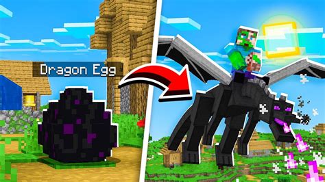 how to hatch and mount the ender dragon in minecraft youtube