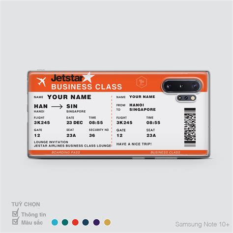 Colorful Boarding Pass Jetstar Airlines Mono Concept