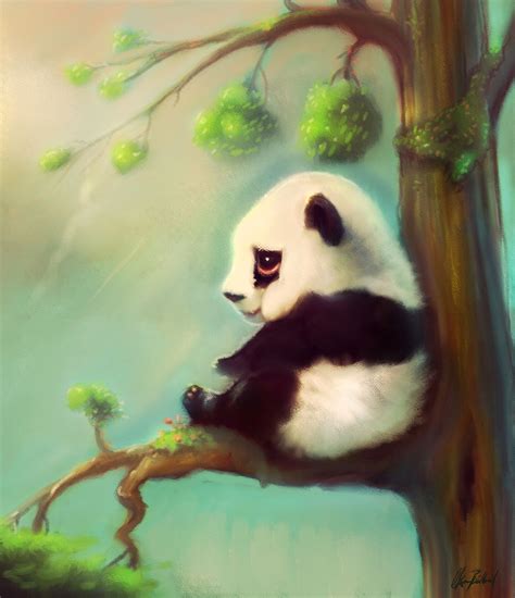 Little Panda Okan Bülbül On Artstation At Panda Artwork Cute Panda