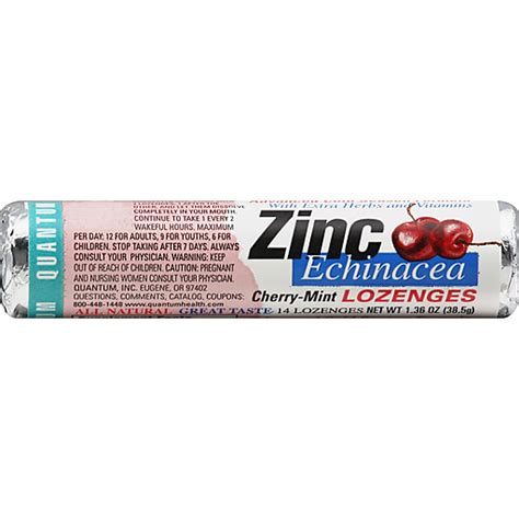 Quantum Zinc Echinacea Lozenges 14 Ea Health And Personal Care Foodtown