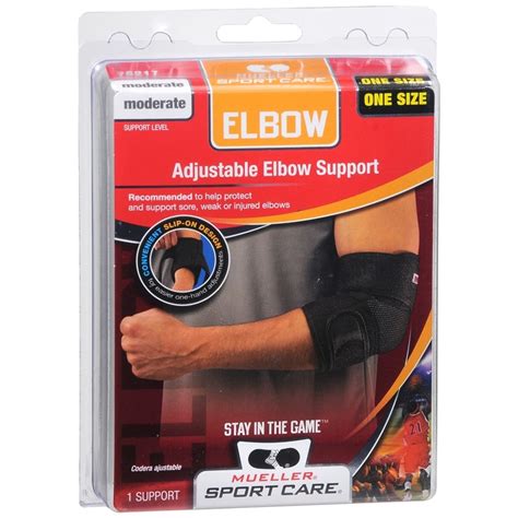 Mueller Sport Care Adjustable Elbow Support Black One Size 75217 1 EA