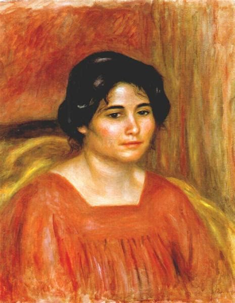 Gabrielle In A Red Blouse C1910 Pierre Auguste Renoir
