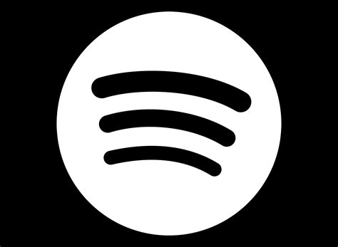 Aesthetic Spotify Logo Black And White Spotify Logo In White T