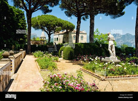 Garden View Villa Cimbrone Ravello Campania Italy Stock Photo Alamy