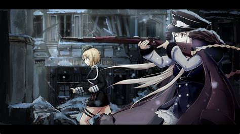 Wallpaper Illustration Gun Anime Girls Weapon Cartoon
