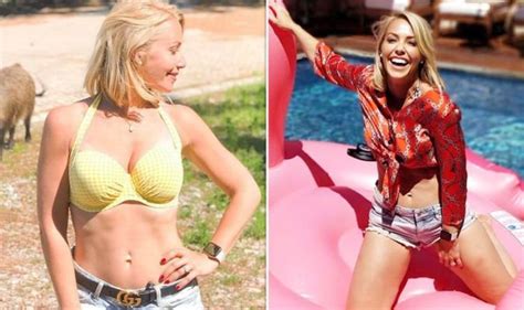 A Place In The Sun Presenter Strips To Bright Bikini And Denim Hotpants In Pool Pictures