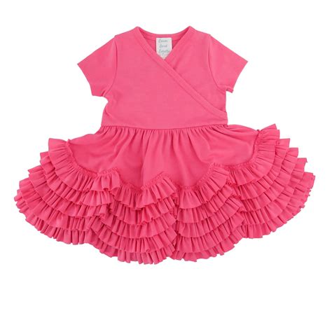 Lemon Loves Layette Sue Dress For Baby Girls And Toddlers In Pink Lemonade