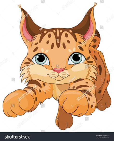 Illustration Cute Lynx Stock Vector 294966062 Shutterstock