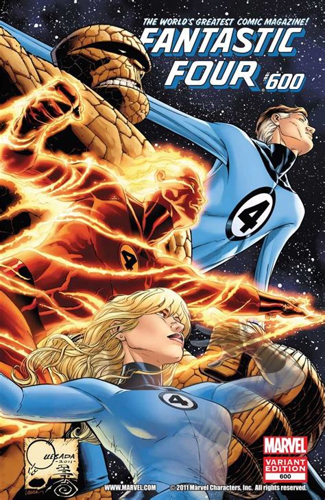 Fantastic Four Vol 4 600 Variant By Joe Quesada Ms Marvel Marvel