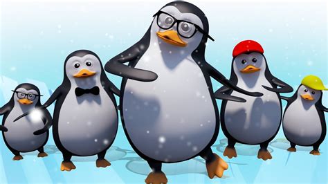 Five Little Penguins Baby Songs Five Little Babies Cartoon