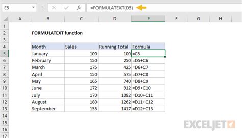 Excel Formulatext Function Exceljet