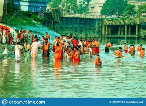 Devotees Taking Holy Bath On River Ganges Editorial Stock Photo Image