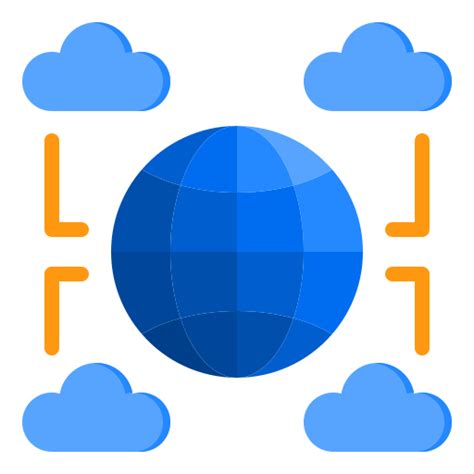 Cloud Network Srip Flat Icon