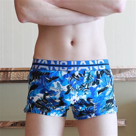 Fashion Wj Man Underwear Sexy Boxers Shorts Mens Male Calzoncillos Underpants With Pouch Shorts