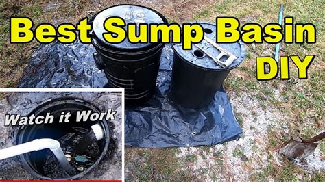 Backyard Sump Basin Watch It Work Best Basin French Drain Catch