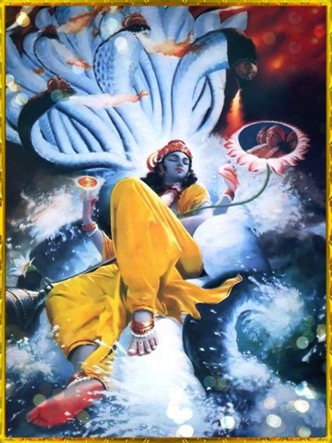 Lord Vishnu La Creaci N Del Universo Radha Krishna Pictures Radha