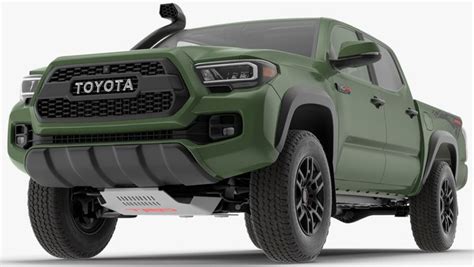 Toyota Tacoma Trd Pro Army Green 2021 3d Model Turbosquid 1784345