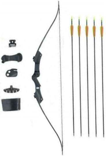 20 Lb Recurve Bow Set Kit 46 Black Red Youth Cameron Outdoors