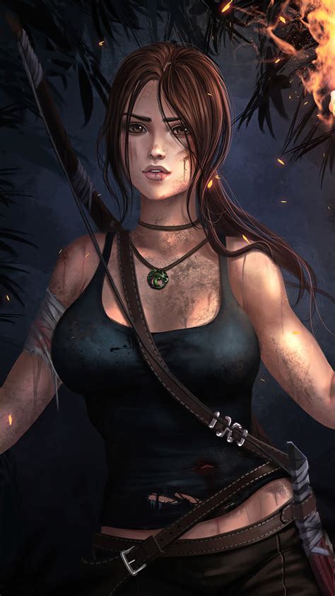 Lara Croft Tomb Riader Digital Art Wallpaper Hd Games