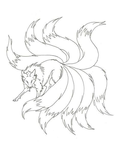 Naruto Nine Tails Coloring Pages