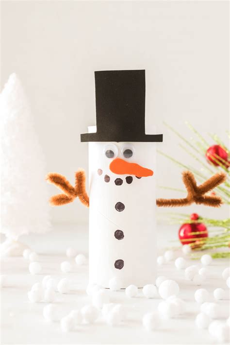 Super Easy Snowman Toilet Paper Roll Craft For Kids Kids Activities Blog