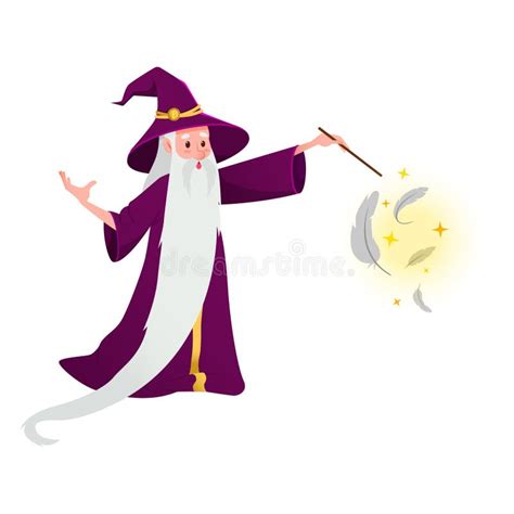 Cartoon Wizard Character Stock Vector Illustration Of Medieval 242809989