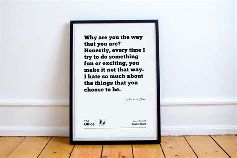 🖼️ Michael Scott Quote Print Poster Unframed Created From The Tv